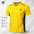 Sport T-Shirt V-Neck สีเหลือง